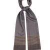 Pure Luxuries London Grey Aspect Cashmere & Merino Wool Pashmina
