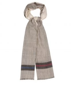 Pure Luxuries London White Pixel Cashmere & Merino Wool Pashmina Scarf