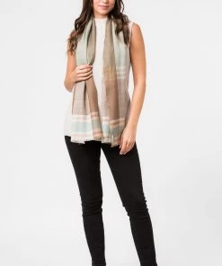 Pure Luxuries London Brown Asteris Cashmere & Merino Wool Scarf -Pure Luxuries shop unnamed file 1561 scaled