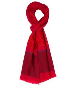 Pure Luxuries London Red Blur Cashmere & Merino Wool Neckerchief -Pure Luxuries shop unnamed file 1568