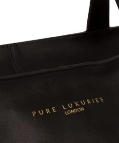 Pure Luxuries London Arundel Vegetable Tanned Leather Extra Large Shopper Bag Black -Pure Luxuries shop unnamed file 161 scaled