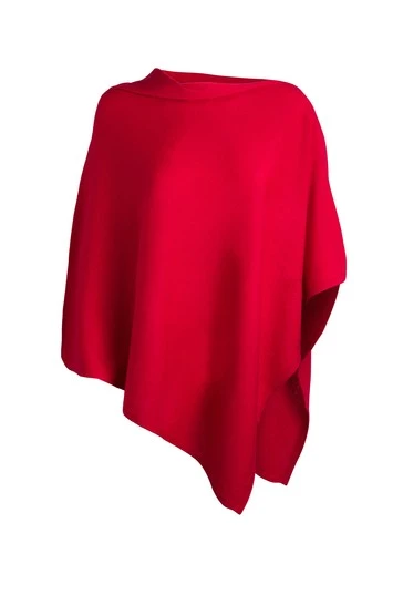 Pure Luxuries London Eskdale Cashmere & Merino Wool Poncho Chilli Red 9 Pure Luxuries London Eskdale Cashmere & Merino Wool Poncho Chilli Red - Image 8
