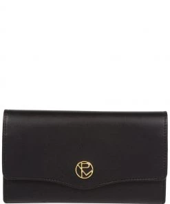 Pure Luxuries London Blue Montpellier Leather Tri-Fold Purse Misty Rose Pink