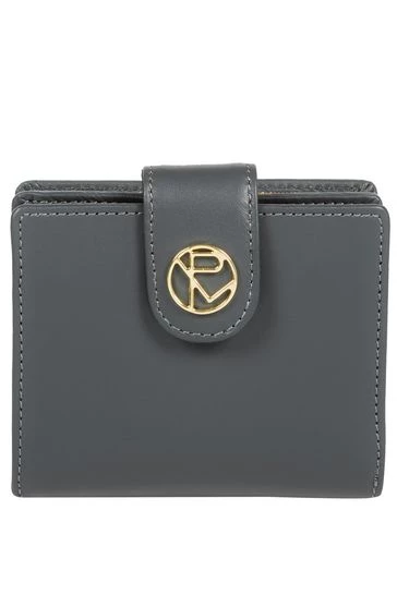 Pure Luxuries London Avignon Leather Bi-Fold Purse Smoky Blue 10 Pure Luxuries London Avignon Leather Bi-Fold Purse Smoky Blue - Image 8