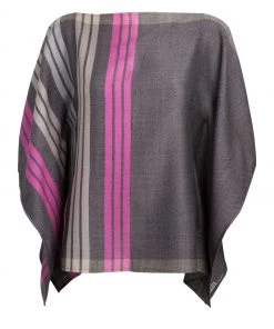 Pure Luxuries London Grey Zodiac 100% Merino Wool Poncho -Pure Luxuries shop unnamed file 1723 scaled