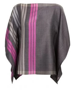 Pure Luxuries London Grey Zodiac 100% Merino Wool Poncho -Pure Luxuries shop unnamed file 1725