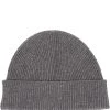 Pure Luxuries London Grizedale Cashmere & Merino Wool Beanie Hat Black -Pure Luxuries shop unnamed file 1760