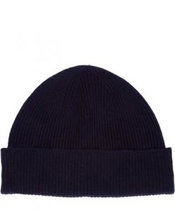 Pure Luxuries London Grizedale Cashmere & Merino Wool Beanie Hat Black -Pure Luxuries shop unnamed file 1764