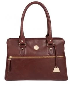 Pure Luxuries London Poppy Leather Handbag Hazelnut -Pure Luxuries shop unnamed file 178