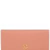 Pure Luxuries London Rose Pink Marseille Leather Bi-Fold Purse Ombre Chestnut Brown -Pure Luxuries shop unnamed file 1783