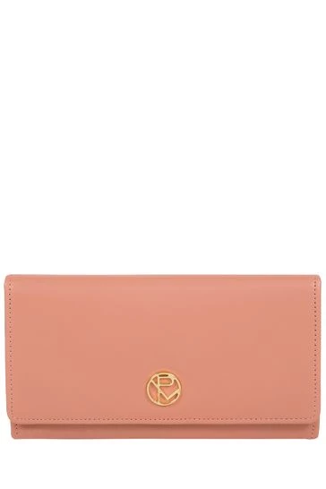 Pure Luxuries London Rose Pink Marseille Leather Bi-Fold Purse Ombre Chestnut Brown 8 Pure Luxuries London Rose Pink Marseille Leather Bi-Fold Purse Ombre Chestnut Brown - Image 6