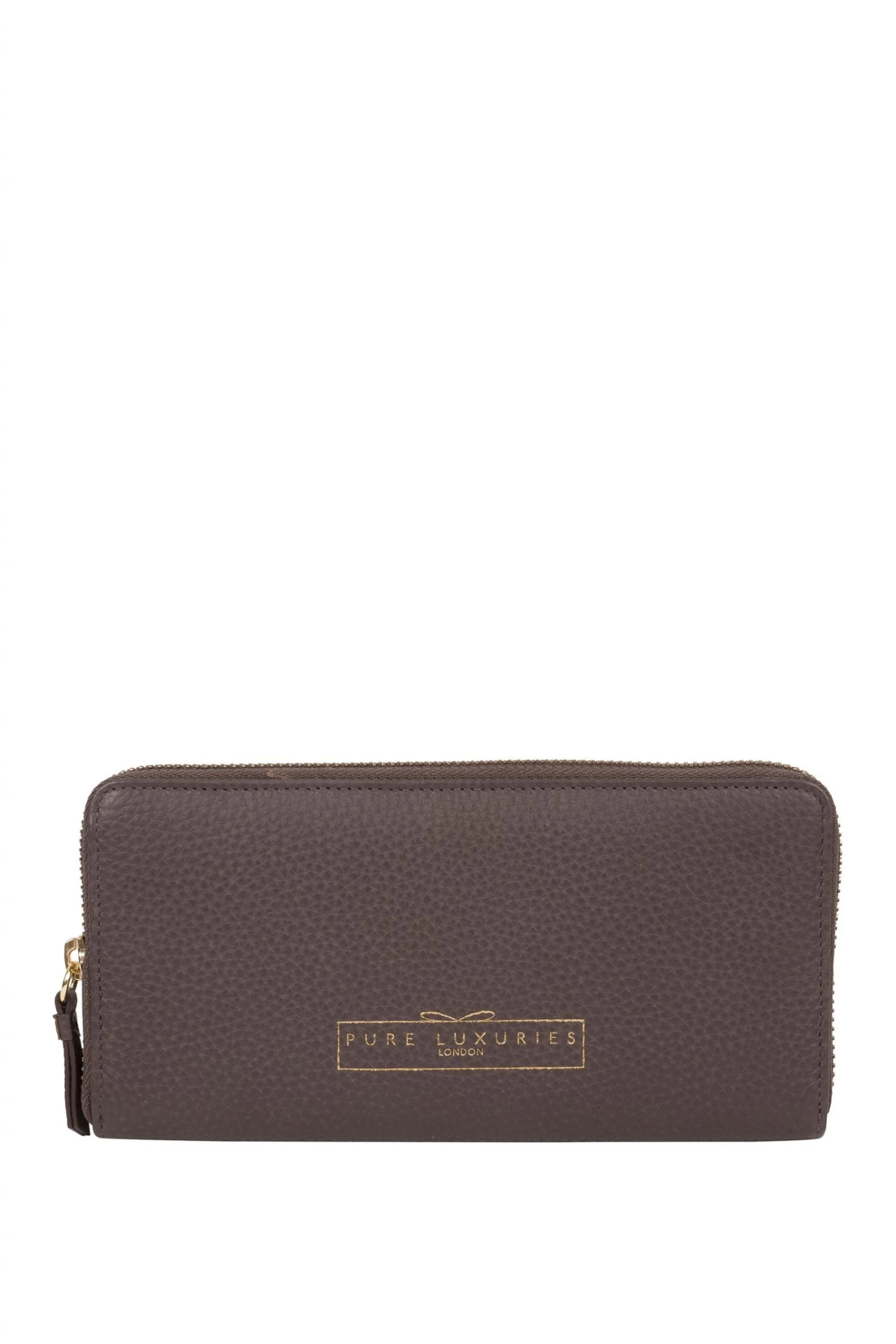 Pure Luxuries London Frieda Leather Purse Nut 3 Pure Luxuries London Frieda Leather Purse Nut