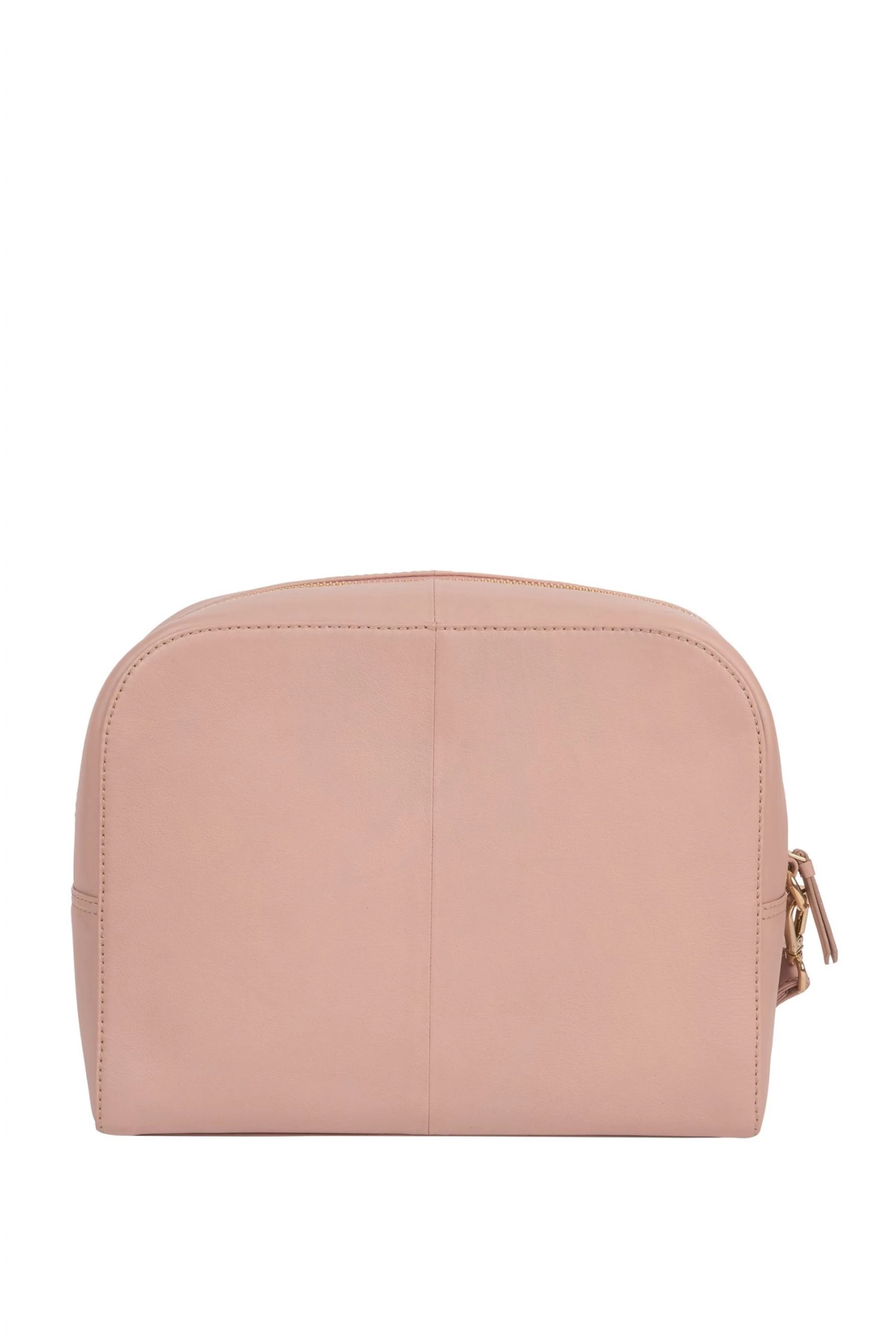 Pure Luxuries London Brompton Leather Cosmetic Bag Pink 4 Pure Luxuries London Brompton Leather Cosmetic Bag Pink - Image 2