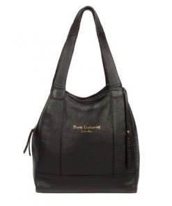 Pure Luxuries London Colette Leather Handbag Grey -Pure Luxuries shop unnamed file 191