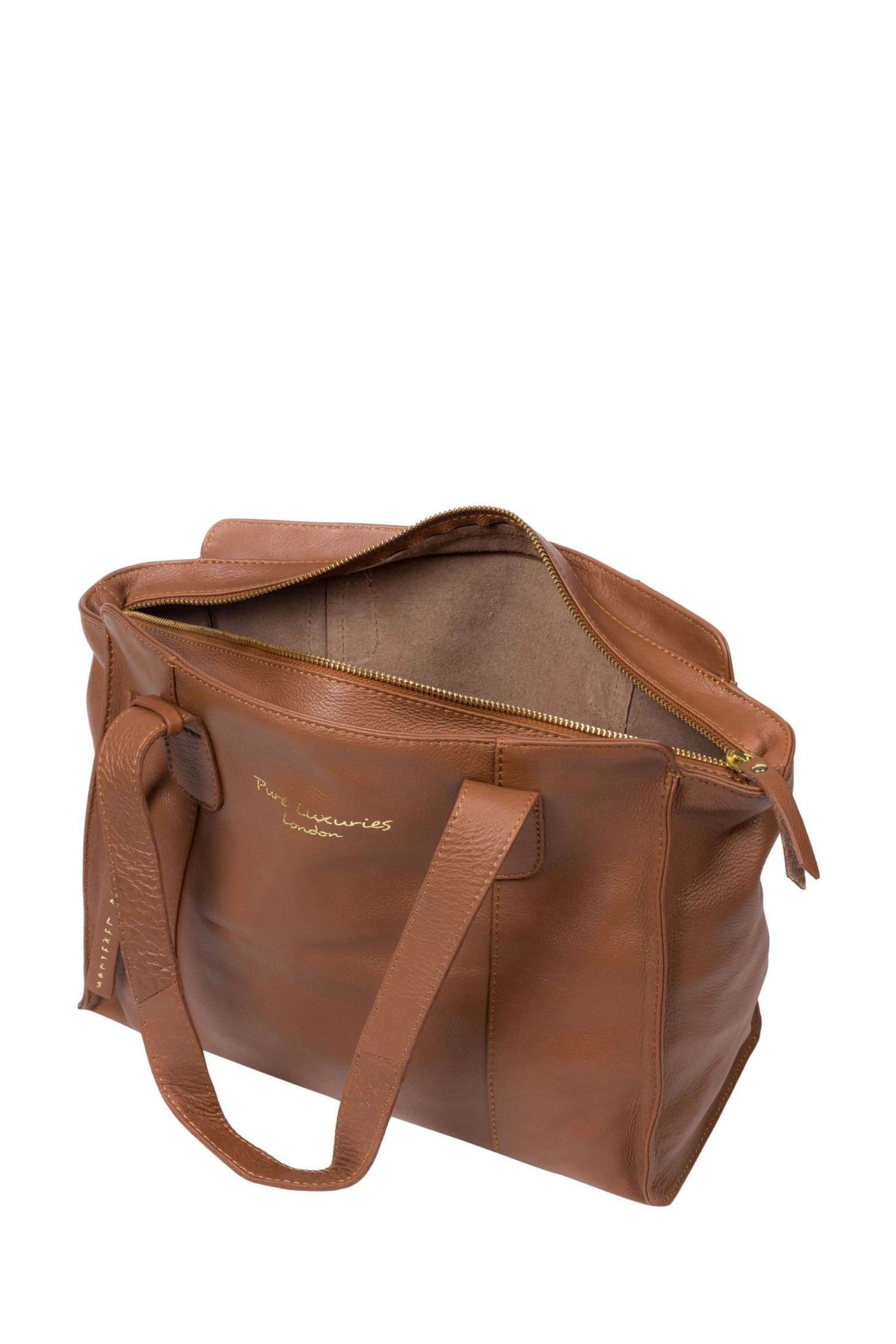 Pure Luxuries London Alexandra Leather Handbag Pink 7 Pure Luxuries London Alexandra Leather Handbag Pink - Image 5