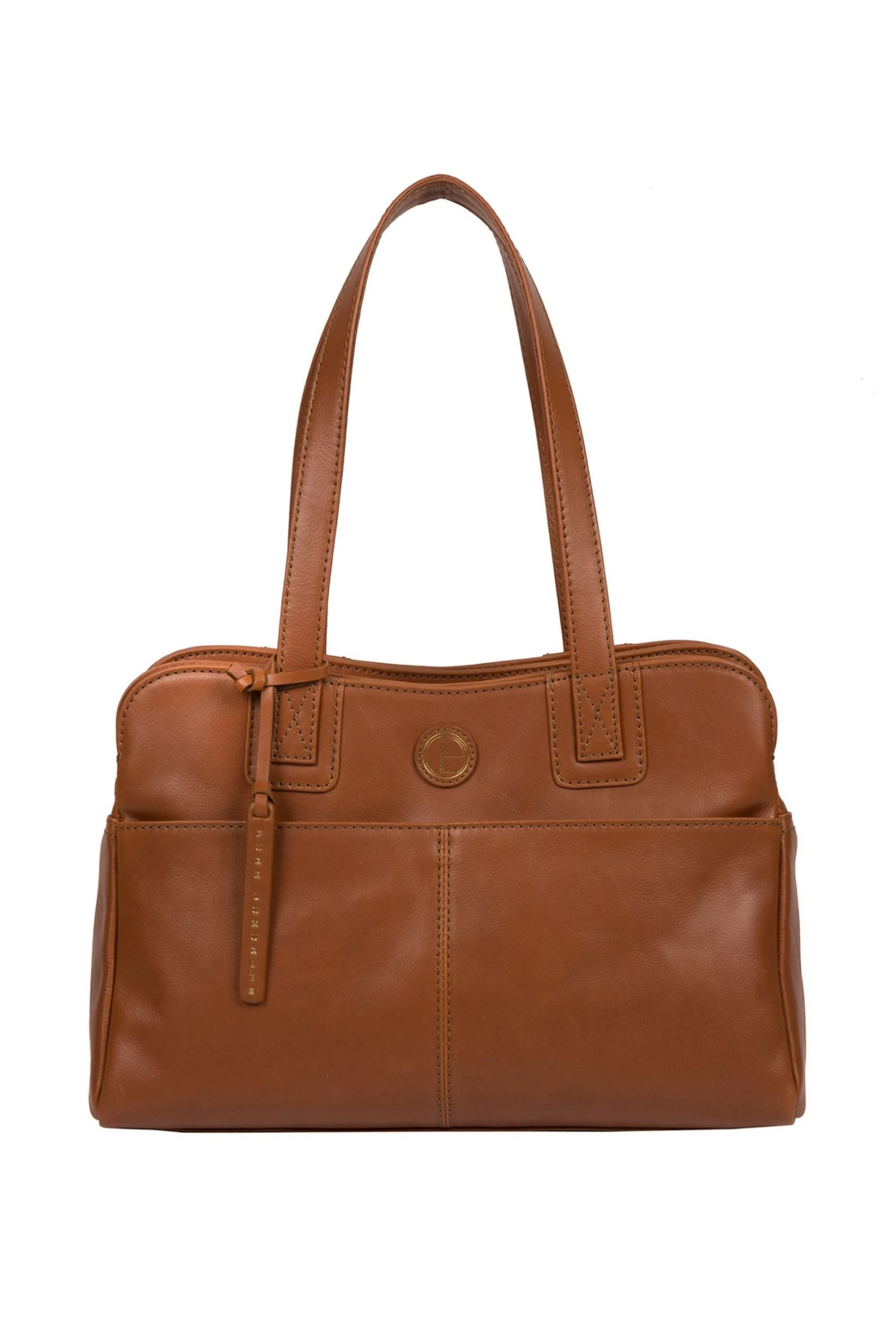 Pure Luxuries London Beacon Leather Handbag Vintage Cognac 3 Pure Luxuries London Beacon Leather Handbag Vintage Cognac