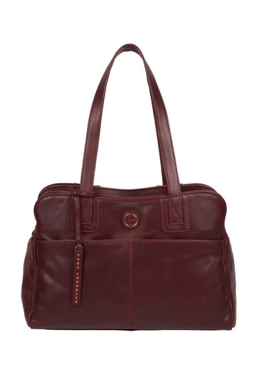 Pure Luxuries London Beacon Leather Handbag Vintage Cognac 10 Pure Luxuries London Beacon Leather Handbag Vintage Cognac - Image 8