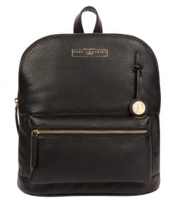 Pure Luxuries London Kinsely Leather Backpack Chestnut Brown