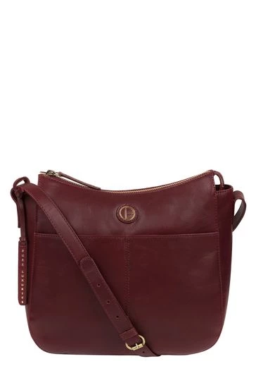 Pure Luxuries London Farlow Leather Shoulder Bag Burgundy 11 Pure Luxuries London Farlow Leather Shoulder Bag Burgundy - Image 9