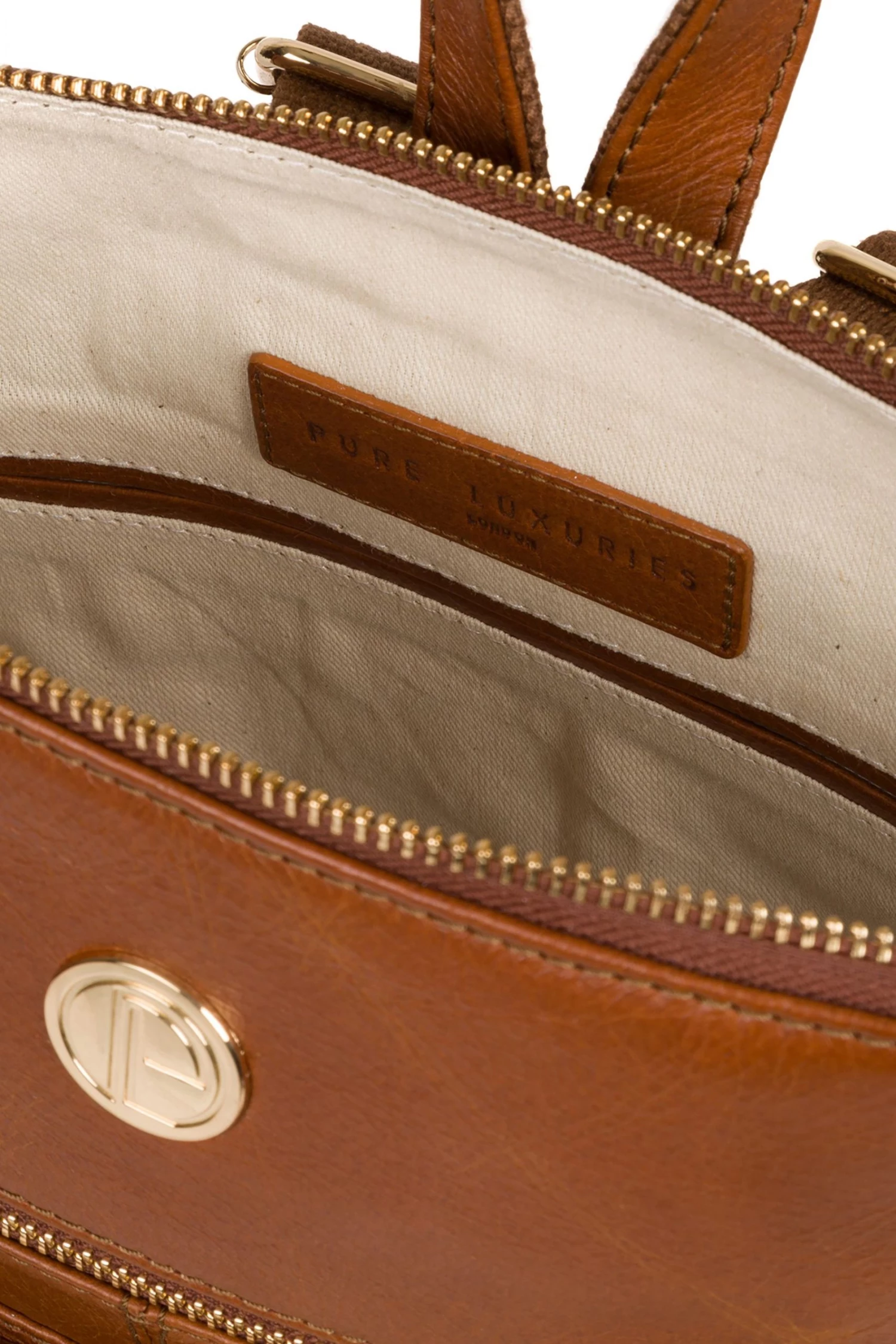 Pure Luxuries London Verbena Leather Backpack Dark Brown 6 Pure Luxuries London Verbena Leather Backpack Dark Brown - Image 4