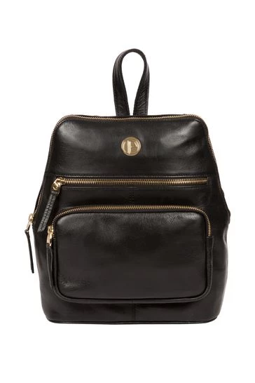 Pure Luxuries London Verbena Leather Backpack Dark Brown 9 Pure Luxuries London Verbena Leather Backpack Dark Brown - Image 7