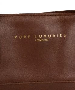 Pure Luxuries London Pembury Vegetable Tanned Leather Shopper Bag Ombre Chestnut -Pure Luxuries shop unnamed file 301 scaled