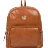Pure Luxuries London Cora Leather Backpack Dark Brown