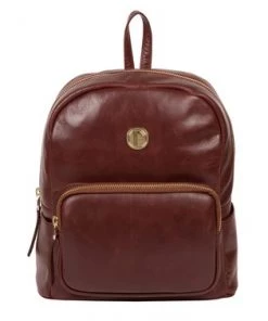 Pure Luxuries London Cora Leather Backpack Dark Brown -Pure Luxuries shop unnamed file 315