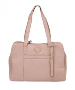 Pure Luxuries London Henna Leather Handbag Black