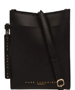 Pure Luxuries London Barton Vegetable Tanned Leather Cross-Body Phone Bag Ombre Chestnut -Pure Luxuries shop unnamed file 347