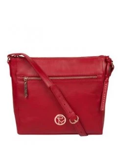 Pure Luxuries London Byrne Leather Cross-Body Bag Cherry -Pure Luxuries shop unnamed file 368
