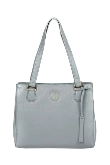 Pure Luxuries London Milana Leather Handbag Cashmere Blue 10 Pure Luxuries London Milana Leather Handbag Cashmere Blue - Image 8