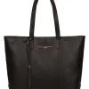 Pure Luxuries London Amberley Leather Tote Bag Black