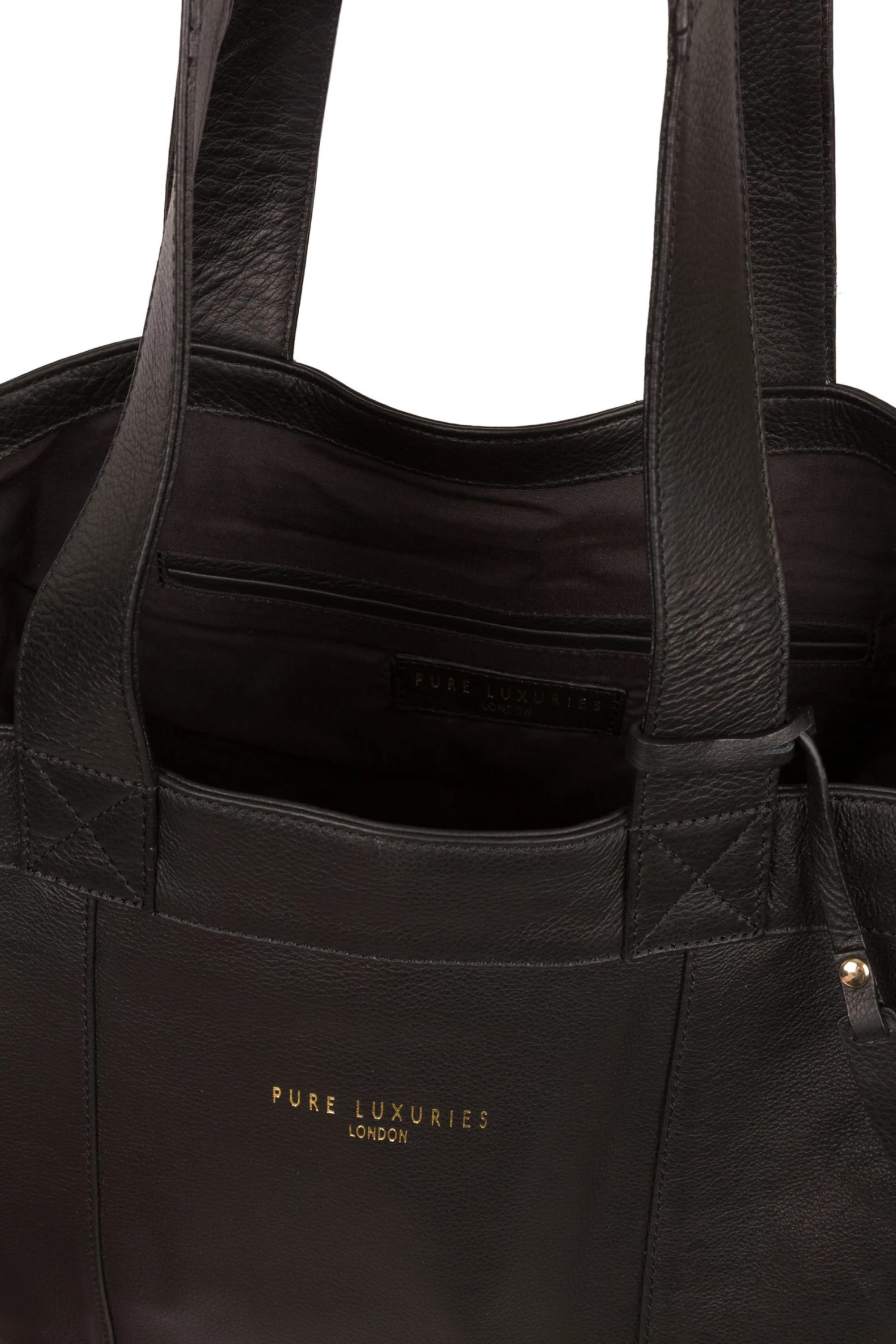 Pure Luxuries London Harlesden Leather Tote Bag Blush Pink 6 Pure Luxuries London Harlesden Leather Tote Bag Blush Pink - Image 4