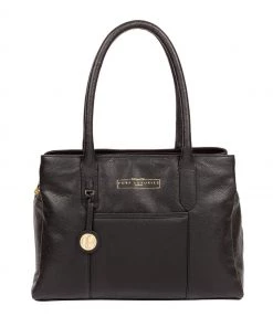 Pure Luxuries London Chatham Leather Handbag Dark Tan Brown