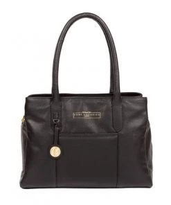 Pure Luxuries London Chatham Leather Handbag Dark Tan Brown -Pure Luxuries shop unnamed file 433