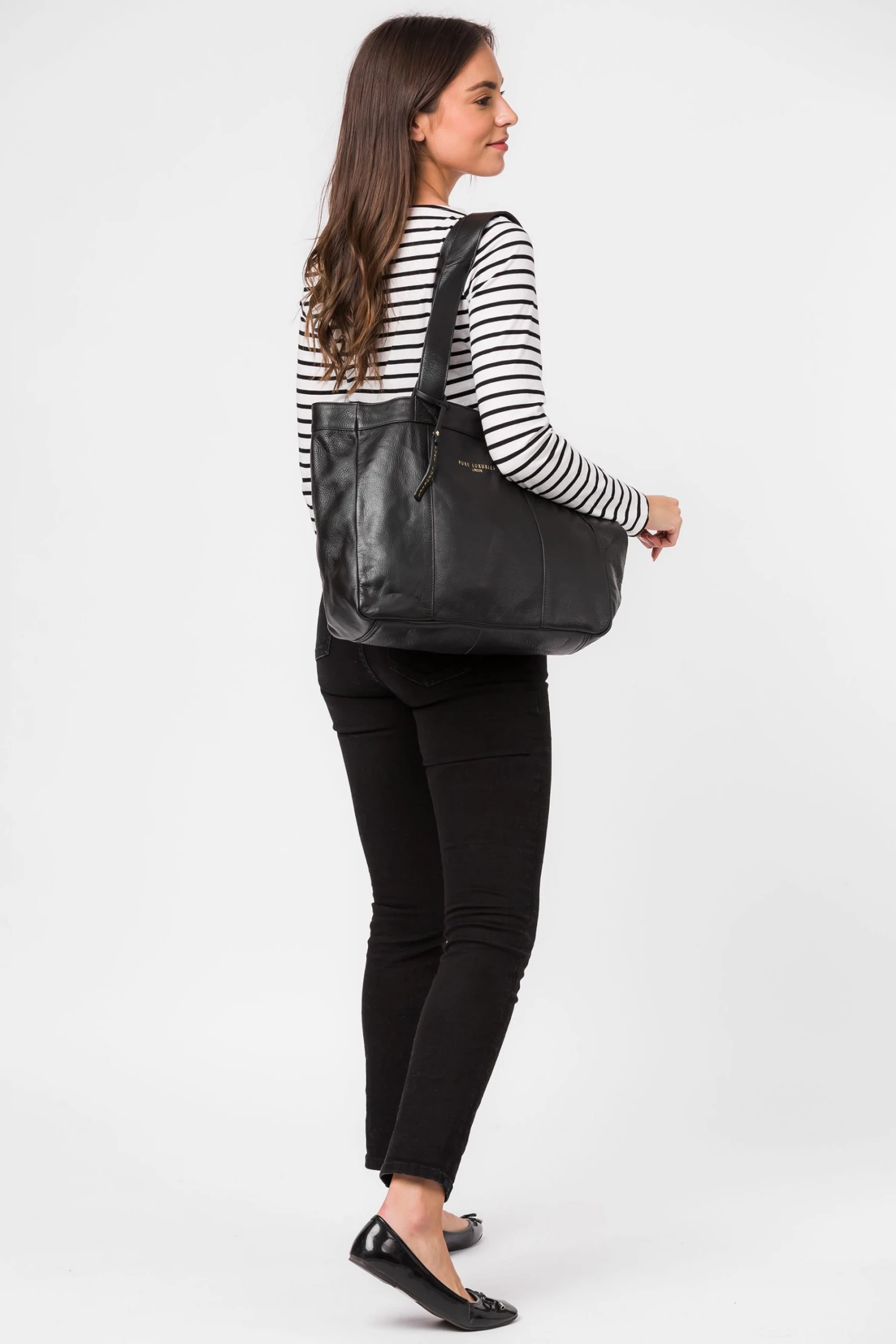 Pure Luxuries London Harlesden Leather Tote Bag Blush Pink 8 Pure Luxuries London Harlesden Leather Tote Bag Blush Pink - Image 6