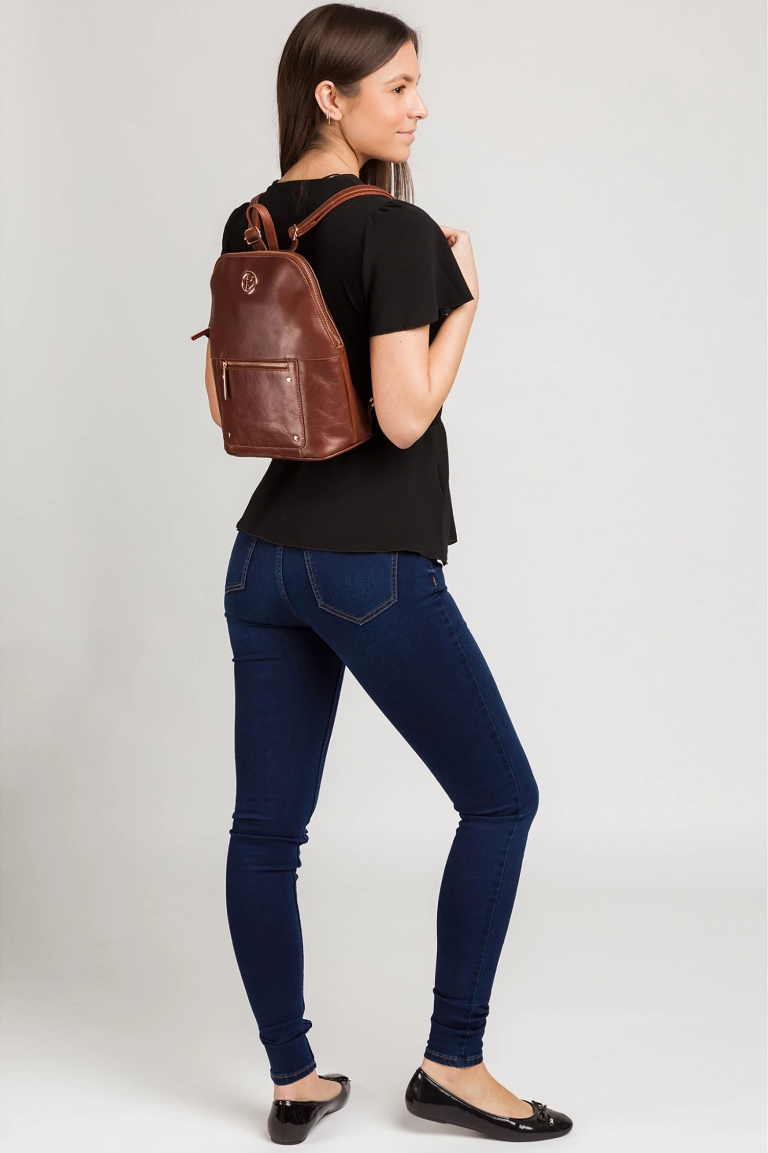 Pure Luxuries London Rubens Leather Backpack Grey 6 Pure Luxuries London Rubens Leather Backpack Grey - Image 4