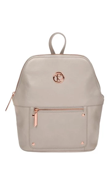 Pure Luxuries London Rubens Leather Backpack Grey 8 Pure Luxuries London Rubens Leather Backpack Grey - Image 6
