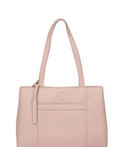 Pure Luxuries London Mist Leather Handbag Cashmere Blue