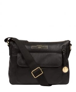 Pure Luxuries London Tindall Leather Shoulder Bag Blush Pink