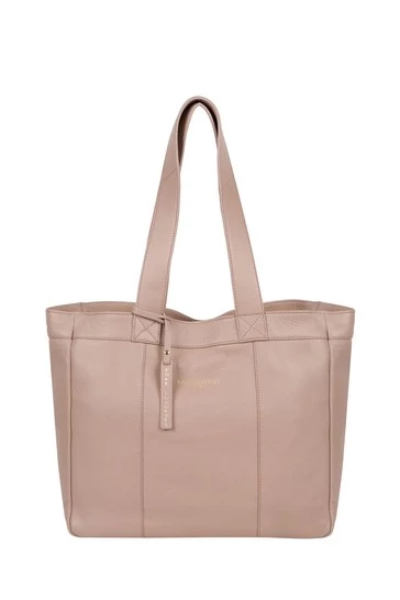 Pure Luxuries London Harlesden Leather Tote Bag Blush Pink 13 Pure Luxuries London Harlesden Leather Tote Bag Blush Pink - Image 11