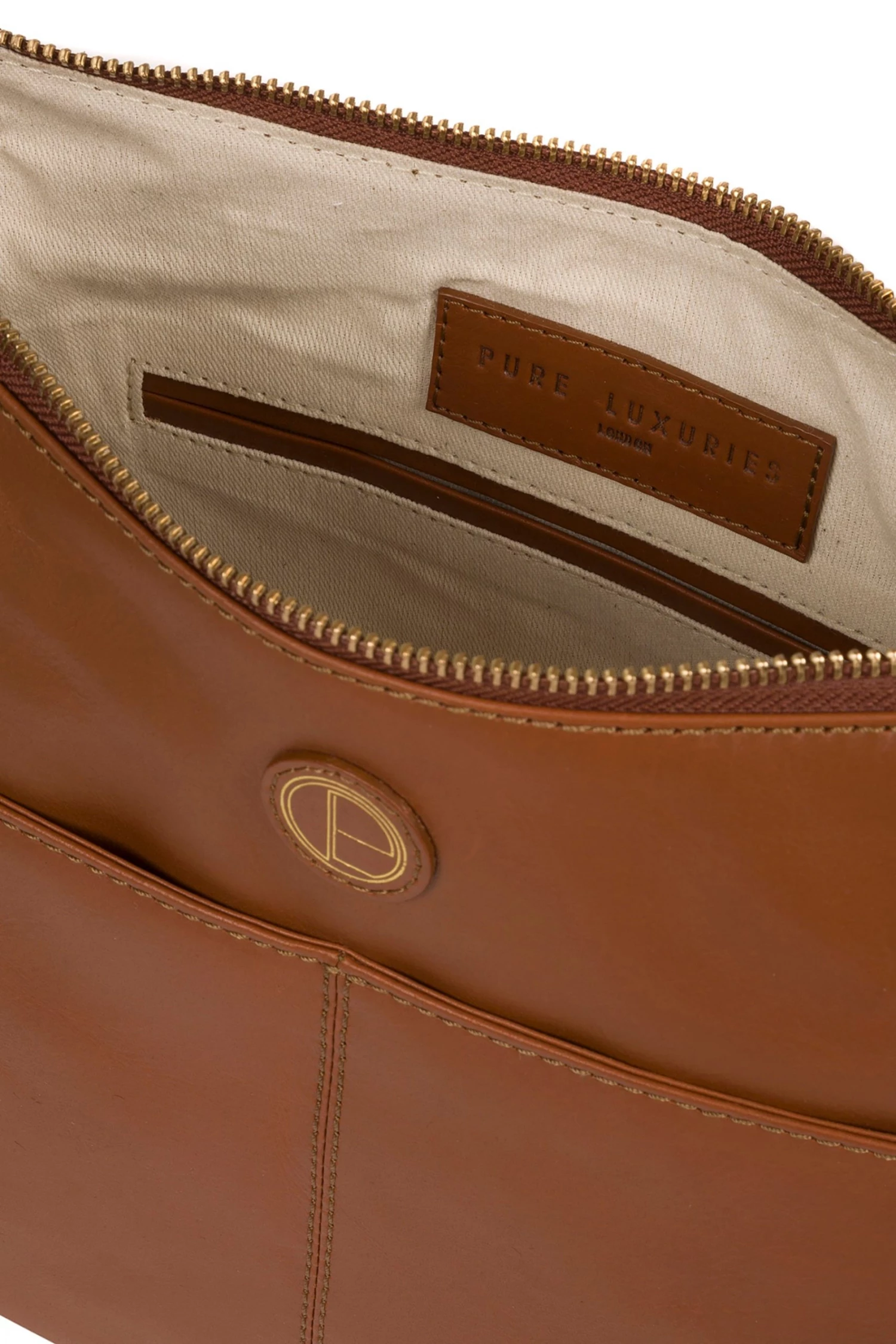 Pure Luxuries London Farlow Leather Shoulder Bag Vintage Red 7 Pure Luxuries London Farlow Leather Shoulder Bag Vintage Red - Image 5