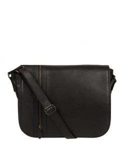 Pure Luxuries London Jefferson Leather Messenger Bag Brown