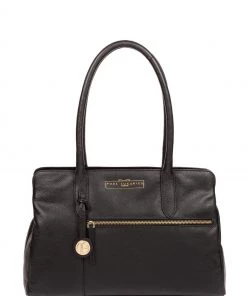 Pure Luxuries London Darby Leather Handbag Tan Brown