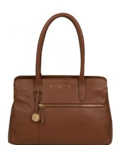 Pure Luxuries London Darby Leather Handbag Tan Brown -Pure Luxuries shop unnamed file 534