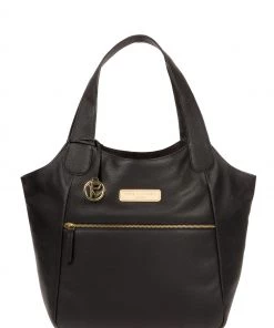 Pure Luxuries London Roxanne Leather Tote Bag Brown