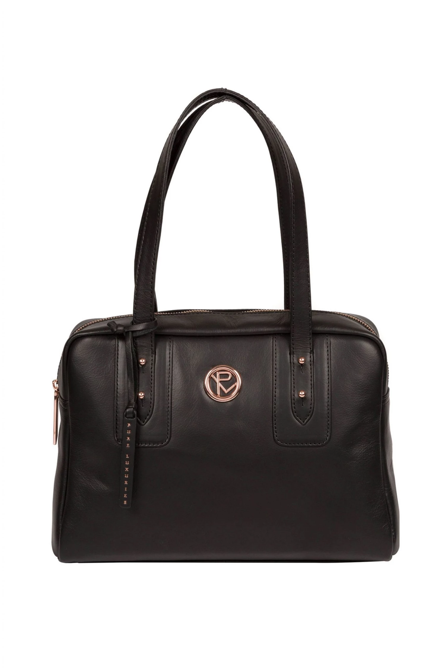 Pure Luxuries London Madox Leather Handbag Grey 3 Pure Luxuries London Madox Leather Handbag Grey