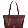 Pure Luxuries London Pimm Leather Tote Bag Grey