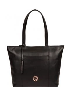 Pure Luxuries London Pimm Leather Tote Bag Grey -Pure Luxuries shop unnamed file 661